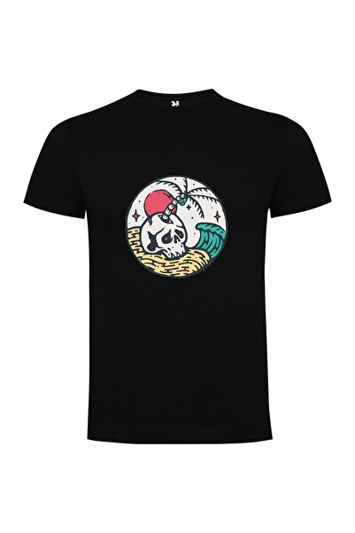 iLovePrints Skull Santa Sticker Tshirt