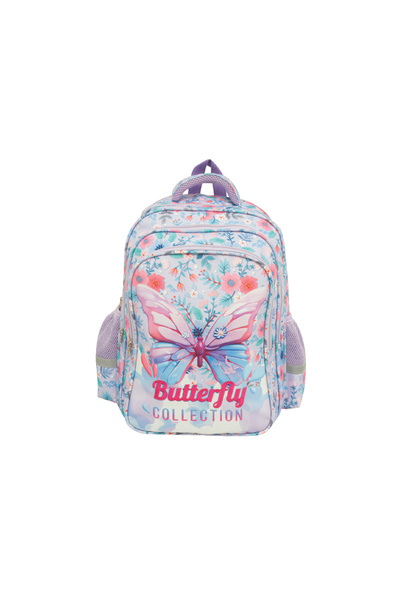 Moon Kids Backpack - (16-Inch) Premium Kids School Bag - Butterfly