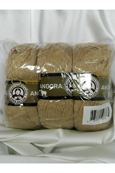Ören Bayan Angora Milk Coffee Hand Knitting Yarn (3 Pieces) - Color: 079