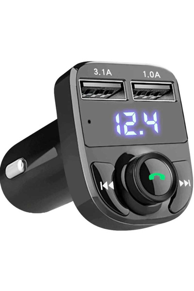 OEM Modulator Auto X8 Bluetooth cu 2 x USB și Voltmetru