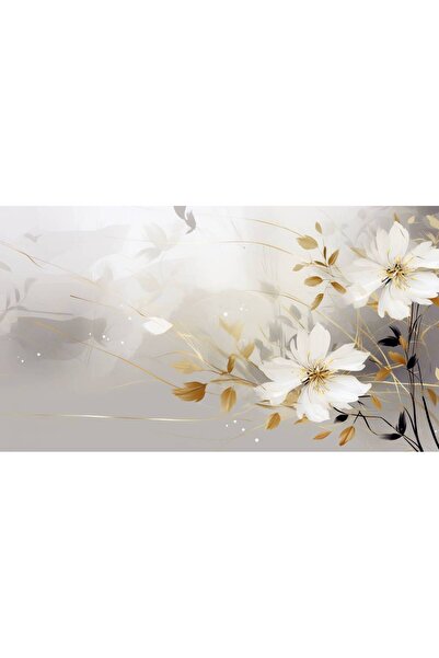 Persona Tablou Canvas, Flori Albe 5- 100 X 70 cm