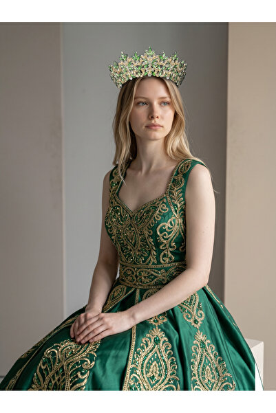 Sabek Bujiteri Golden Night Crown-Bride, Henna, Engagement, Promise, After, B...