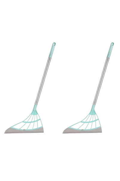 Choice Blue 2PCS Silicone Magic Broom Mop Hand Dust Brooms Home Floor Cleanin...