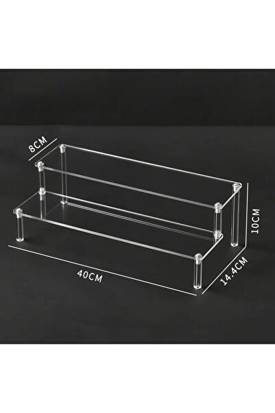 Choice6 2Layer 40x8cm 1-4 Layers Acrylic Display Stand Durable Display Rack f...