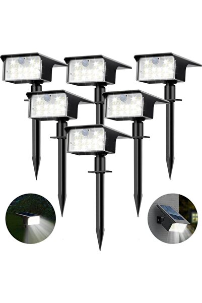 Choice1 0-5W 6PACK-cold white Solar Spot Lights Outdoor Motion Sensor, [62 LE...