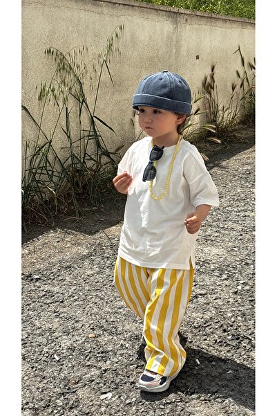 Tinybels Select Sarı Çizgili Pantolon