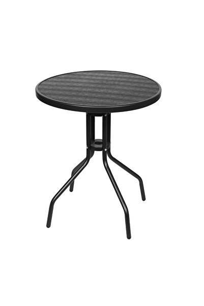 Saray Home Στρογγυλό Τραπέζι Πολυπροπυλενίου 60x60x69εκ. Retzo TB021-BLC Μαύρο