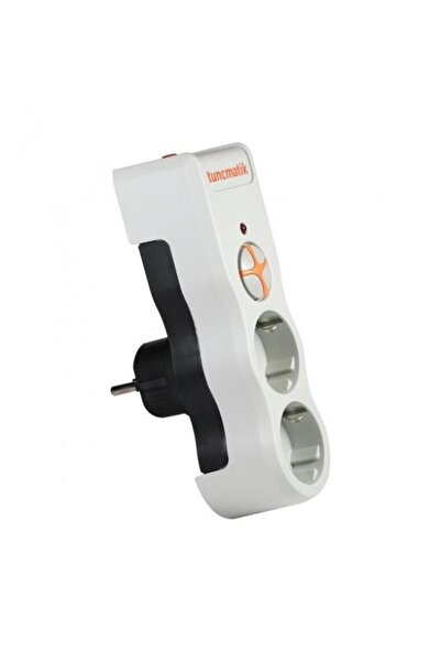 Tunçmatik TSK19021 Powersurge2 مقبس حماية الطاقة 2 قطعة 1050 جول أبيض