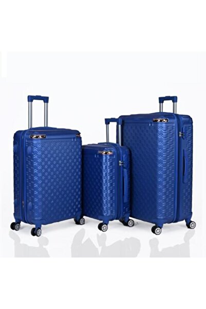 Generic Royal Textile Designers Blue Color Strong Abs Hard Shell Lightweight ...