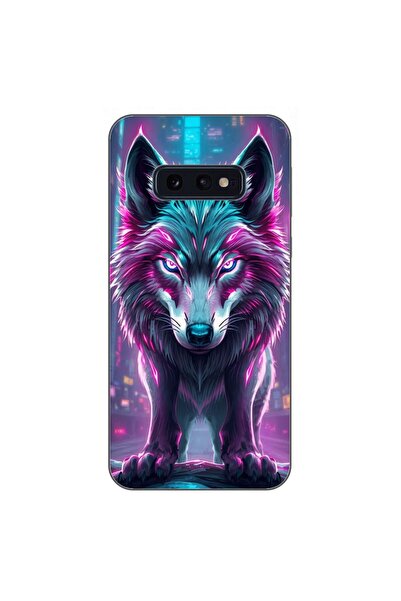 OEM Husa compatibila cu Samsung Galaxy S10e Silicon Gel Tpu Model Cyberpunk Wolf
