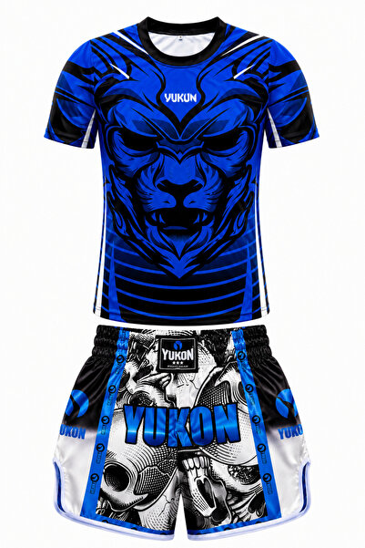 Yukon Kick Boks Muay Thai Alt Üst Takım Muay Thai Tişört Ve Şort Kick Boks T-...
