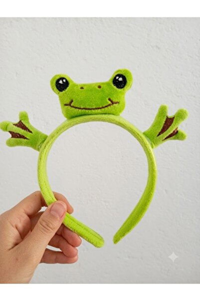 HERBALACCESSORY Kurbağa Figürlü Eğlenceli Saç Tacı – Sevimli ve Konforlu Tasarım