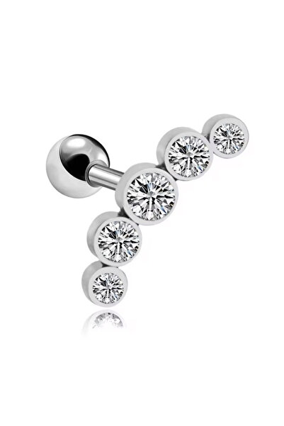 AMALFİ Σκουλαρίκι piercing από ατσάλι 0,6 χιλιοστά