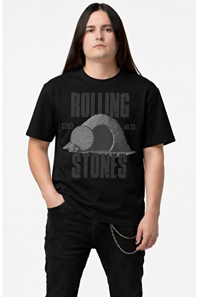 Fuddy Moda Unisex μπλουζάκι με στάμπα Rolling Stones Since AD 33, μπλουζάκι μ...