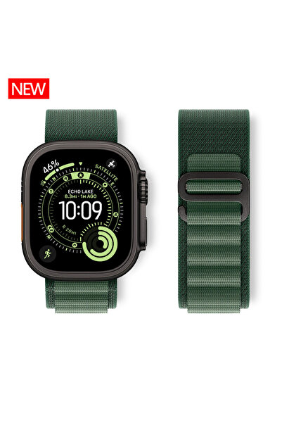 Choice7 S11-46 42 44 45 49mm dark green-black Alpine/Trail Loop Strap For Wat...