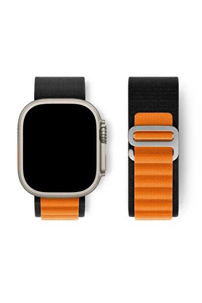 Choice13 42-44-45-49-S10 46mm Black orange 07 Alpine Loop For Watch Band ultr...