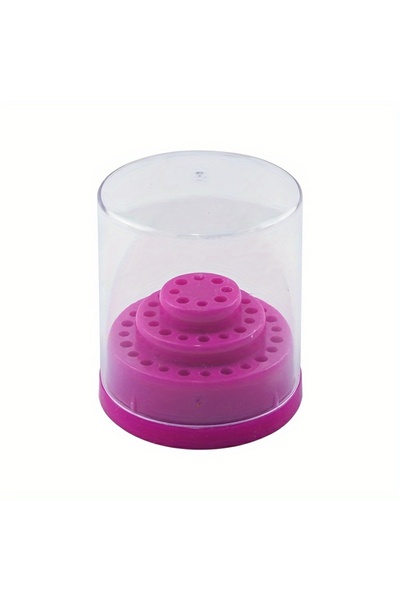 Choice1 Rosered Various Styles 48 Holes Acrylic Nail Drill Bits Holder Empty ...