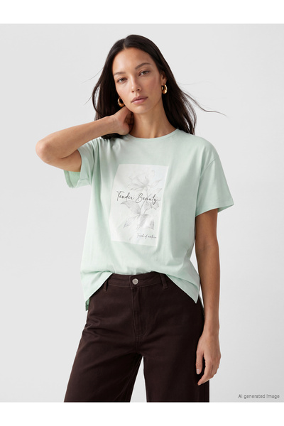 LC Waikiki Tricou de damă imprimat, 100% bumbac