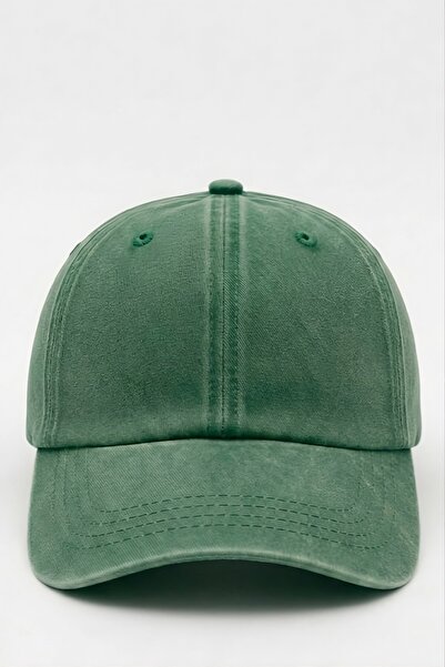 Mollycrush Unisex Dark Green Washed Denim Outdoor Baseball Cap |   Adjustable...