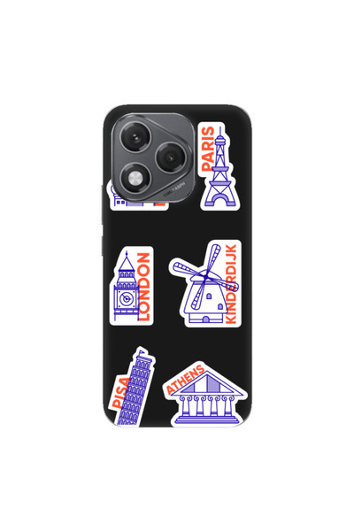Other Honor 400 Lite Pisa Athens Black Colored Silicone TPU Θήκη