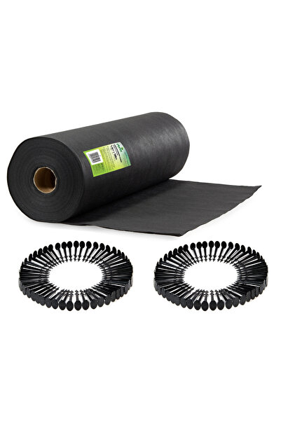 SMARTIC Agrotextil de grădină 1.6 m x 100 m + 100 țăruși Plonos