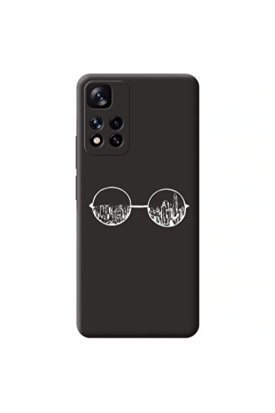 Other Xiaomi Redmi Note 11 Pro 5G Sunglasses Black Colored Silicone TPU Θήκη