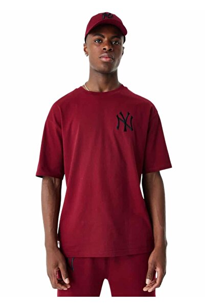 NEW ERA New York Yankees League Essential Oversized T-Shirt 60424360 - Burgundy