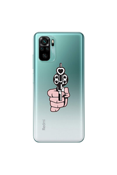 Other Xiaomi Redmi Note 10S Heart gun Transparent Silicone TPU Θήκη