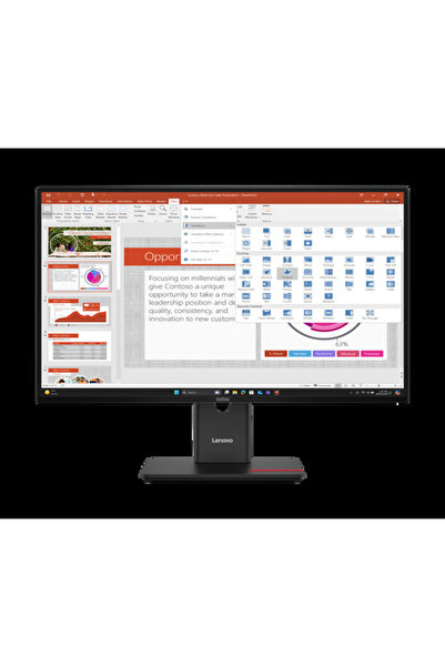 LENOVO Монитор ThinkVision T27-40; 27 " IPS, FHD (1920x1080), 16:9, Яркост: 3...