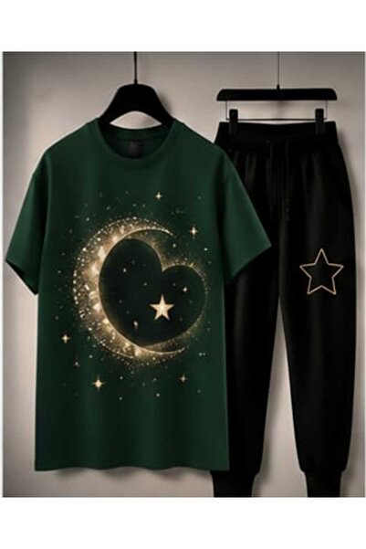 ZEMLİYA Sara Unisex Oversize Shorts Set Short Sleeve T-Shirt Comfortable Fit ...