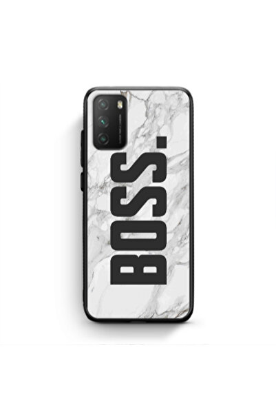 Other Xiaomi Poco M3 Marble Boss Black Glossy Θήκη
