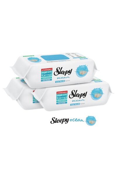 Sleepy Pachet promoțional: Set 3 X Nature, șervețele umede cu bicarbonat pent...