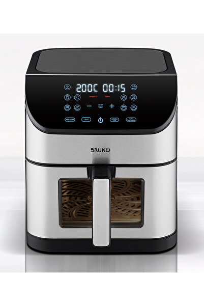 Bruno φριτέζα αέρος BRN-0194, 8lt, 1800W, inox/μαύρη