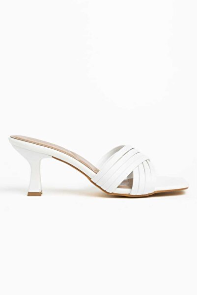 CHICELLA Palermo Women's Heeled Slippers with Cross Straps