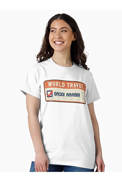 SAUDI Men and Women's 100% Cotton T-Shirt - Oversized Crew Neck Short Sleeve ...