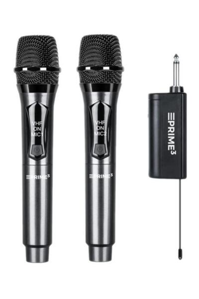 PRIME3 AWM22DB Set de microfoane VHF wireless dublu, Negru