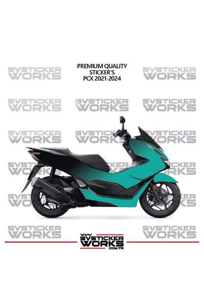 ARONA ملصق تزييني لدراجة هوندا PCX 2021-2024، طقم جاهز لتزيين المحرك بلونين، ...