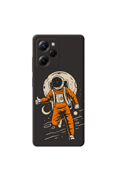 Other Xiaomi Poco X5 Pro Hitchhike Black Colored Silicone TPU Θήκη