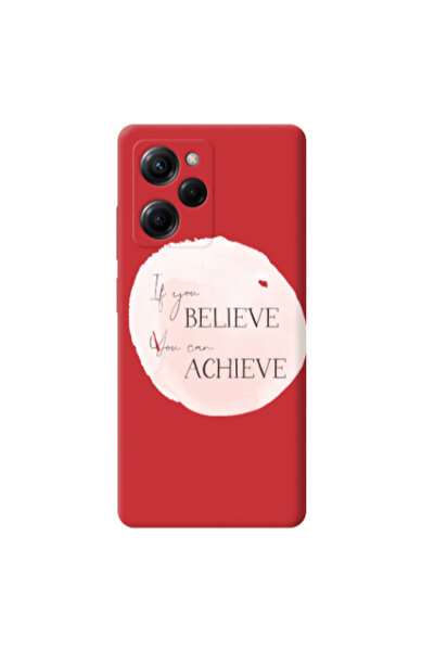 Other Xiaomi Poco X5 Pro If You Believe Red Colored Silicone TPU Θήκη