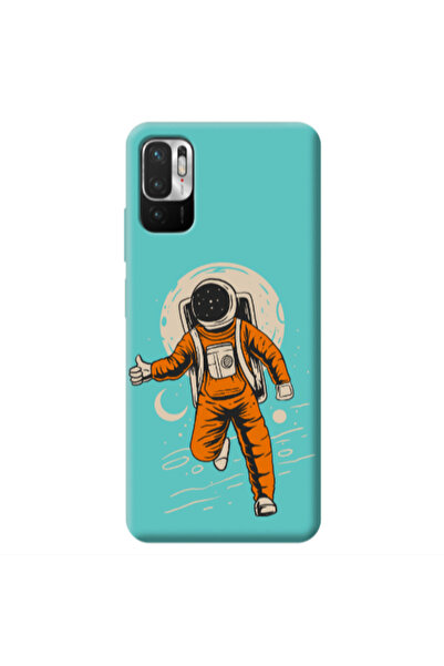 Other Xiaomi Redmi Note 10 Pro 5G Hitchhike Turquoise Colored Silicone TPU Θήκη