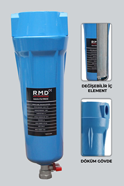 R.M.D Kompresör Kompresör Su Tutucu Filtre 1-1/2” AF-3700