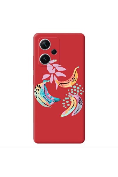 Other Xiaomi Poco X5 Banana Red Colored Silicone TPU Θήκη