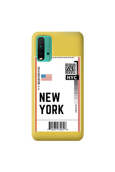 Other Xiaomi Poco M3 New York NYC Yellow Colored Silicone TPU Θήκη