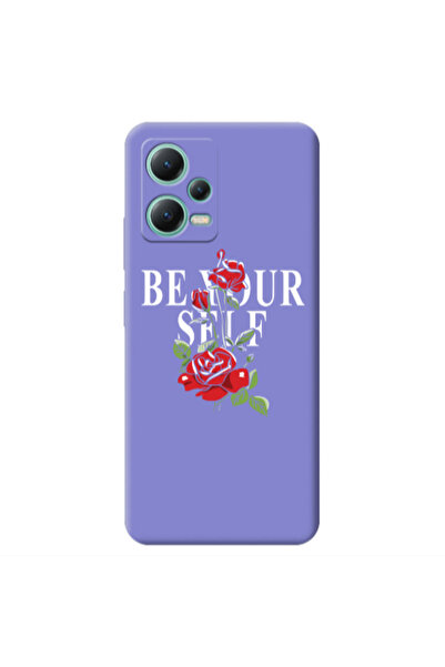 Other Xiaomi Redmi Note 12 Pro 5G Be Your Self Purple Colored Silicone TPU Θήκη