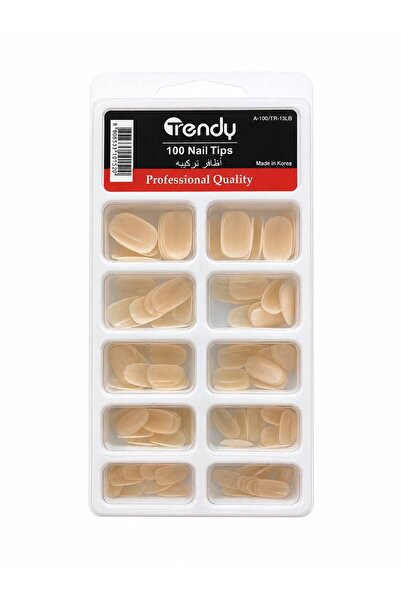 AWTSM False Nails for Installation, Light Beige, 13
