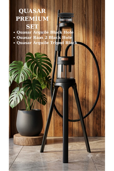 Quasar Premium Nargile Seti Black