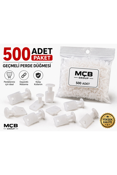 Mçb Group 500 de bucăți de cleme pentru perdele, butoane pentru perdele, apar...