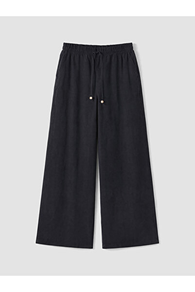 LC Waikiki Özmarka New Season Elastic Waist Wide Leg Women's Trousers