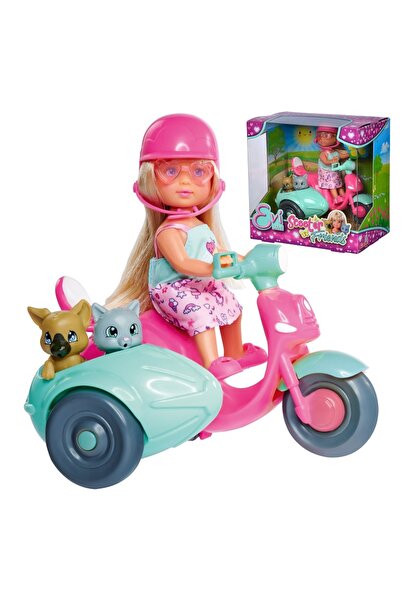 Simba Papusa, SIMBA, Motocicleta/Animalute, Plastic, Multicolor, 3+