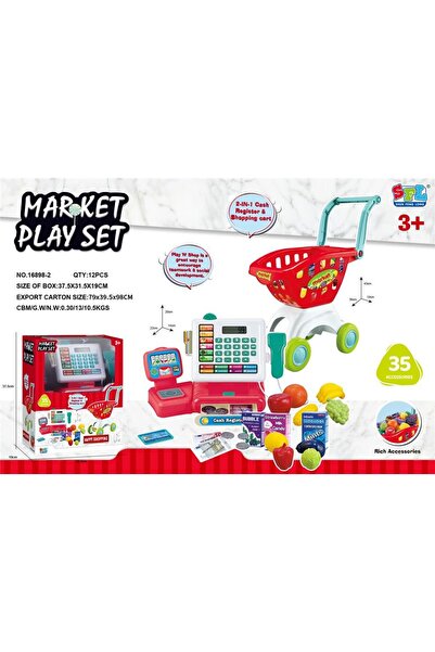 Blue Toys Ταμειακή μηχανή με καρότσι αγορών